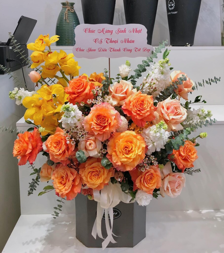 Giỏ hoa đẹp Đông Anh