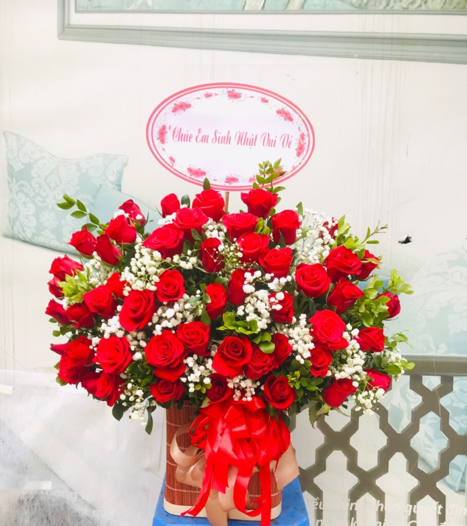 Giỏ hoa tại shop hoa Bắc Từ Liêm