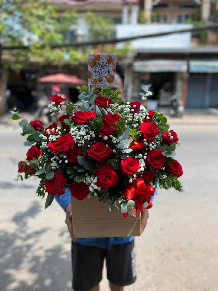 Giỏ hoa sinh nhật ở Phường Thạch Bàn Long Biên