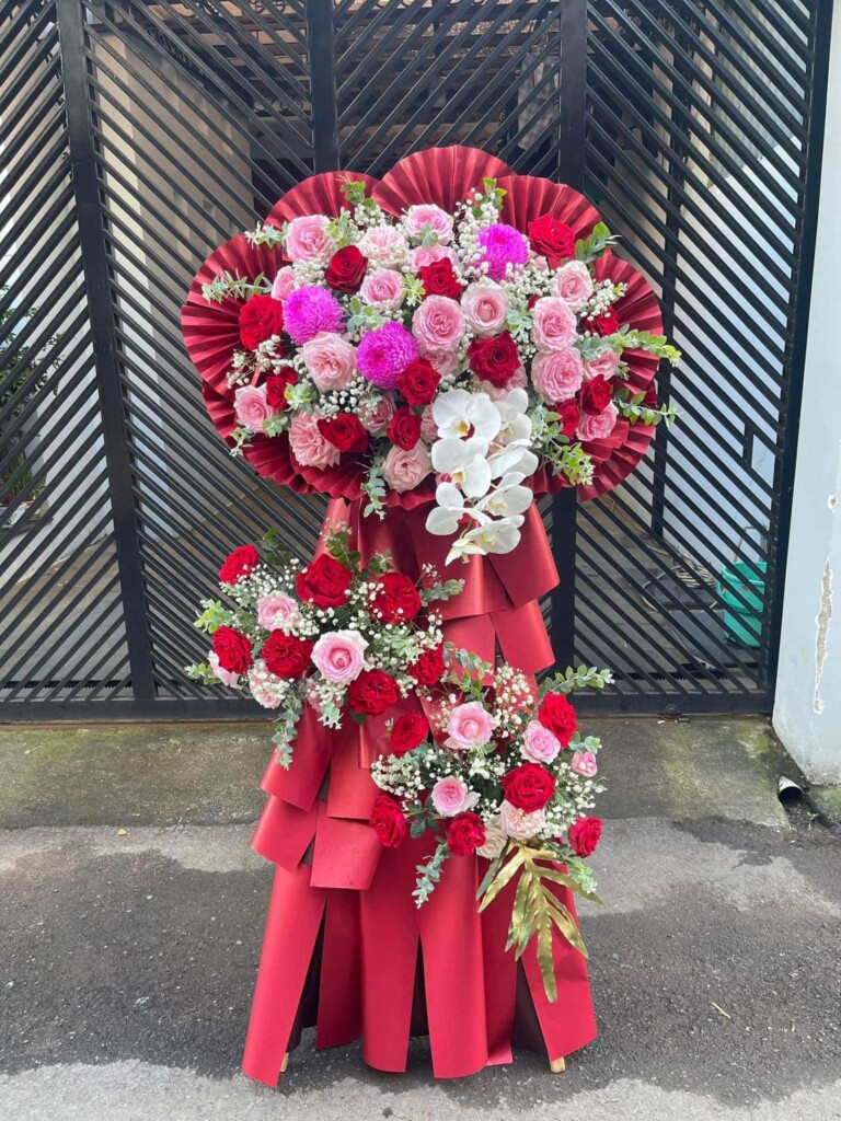 Lẵng hoa khai trương tại Phường Tương Mai Hoàng Mai